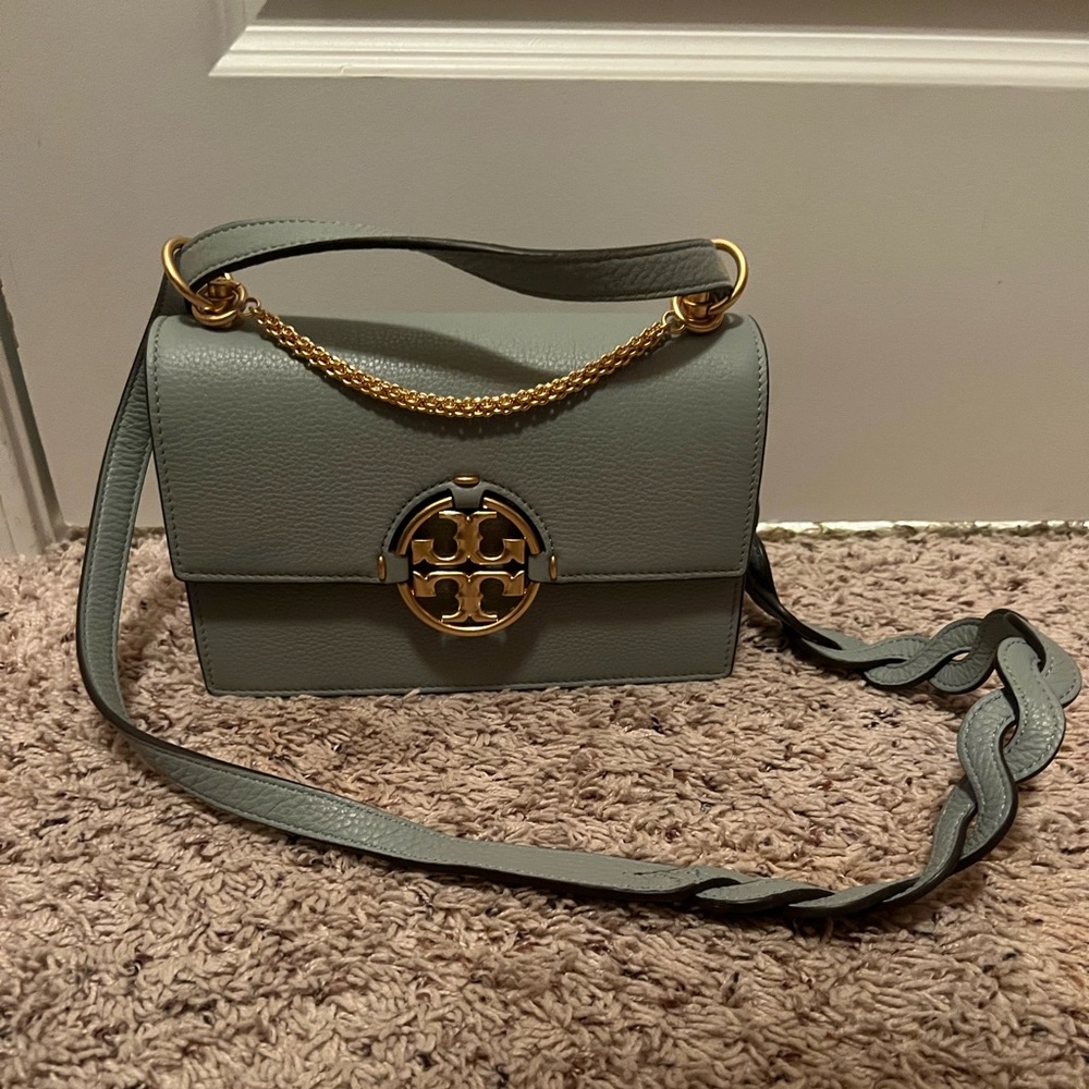 Tory Burch Blue Leather Shoulder Bag NWOT